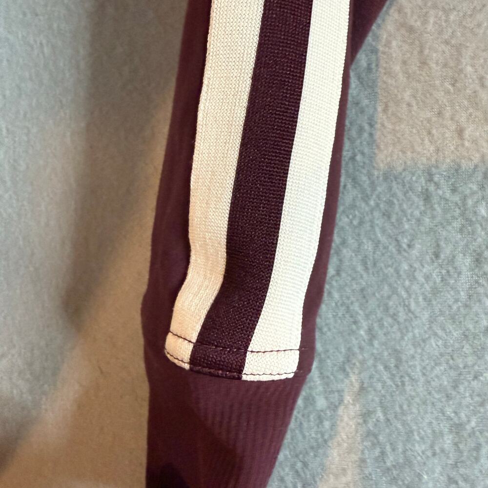 Athleta Women's Retro Style Circa Full Zip Track Jacket in Antique Burgundy - XS - Picture 7 of 11